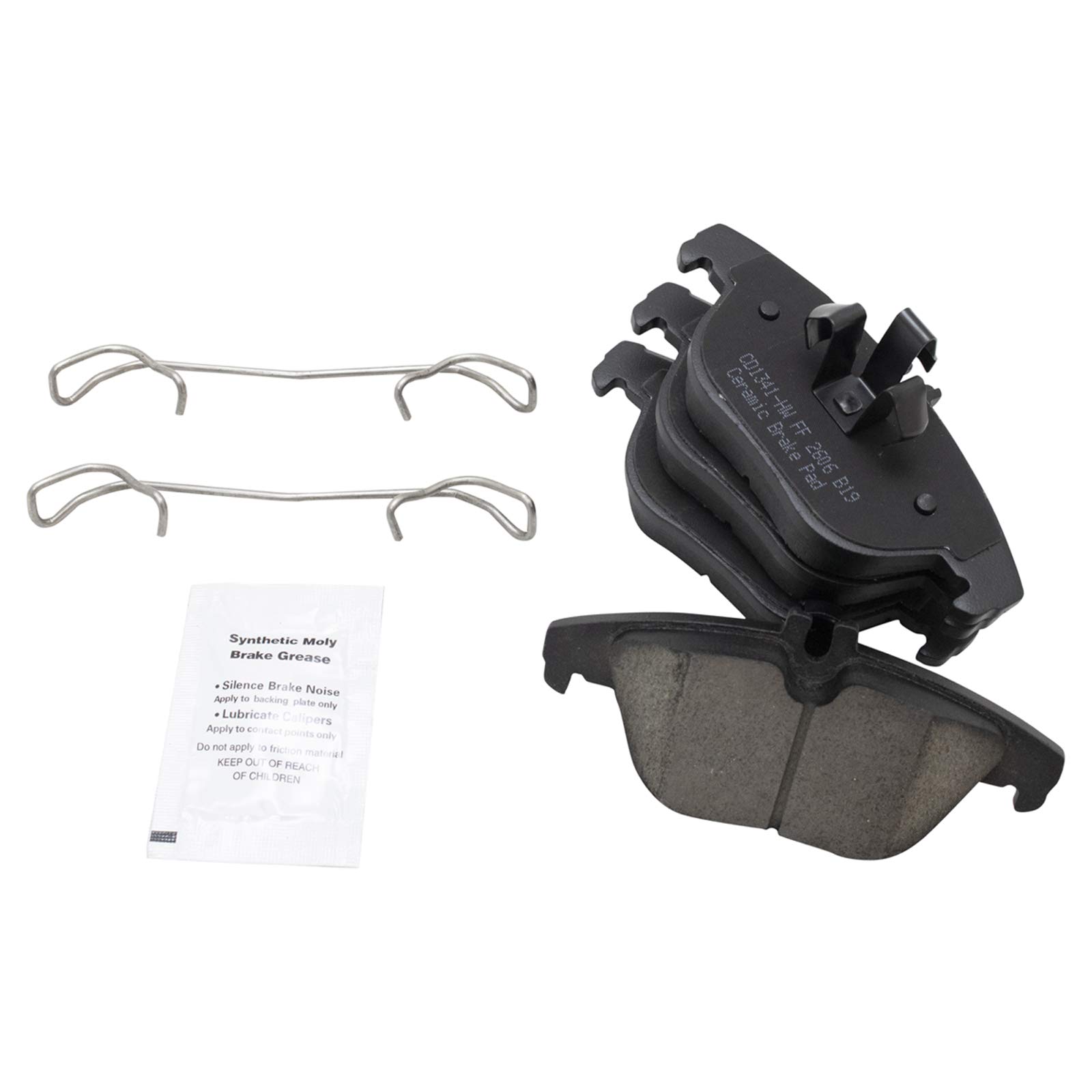 TRQ Rear Brake Pads Ceramic Compatible with