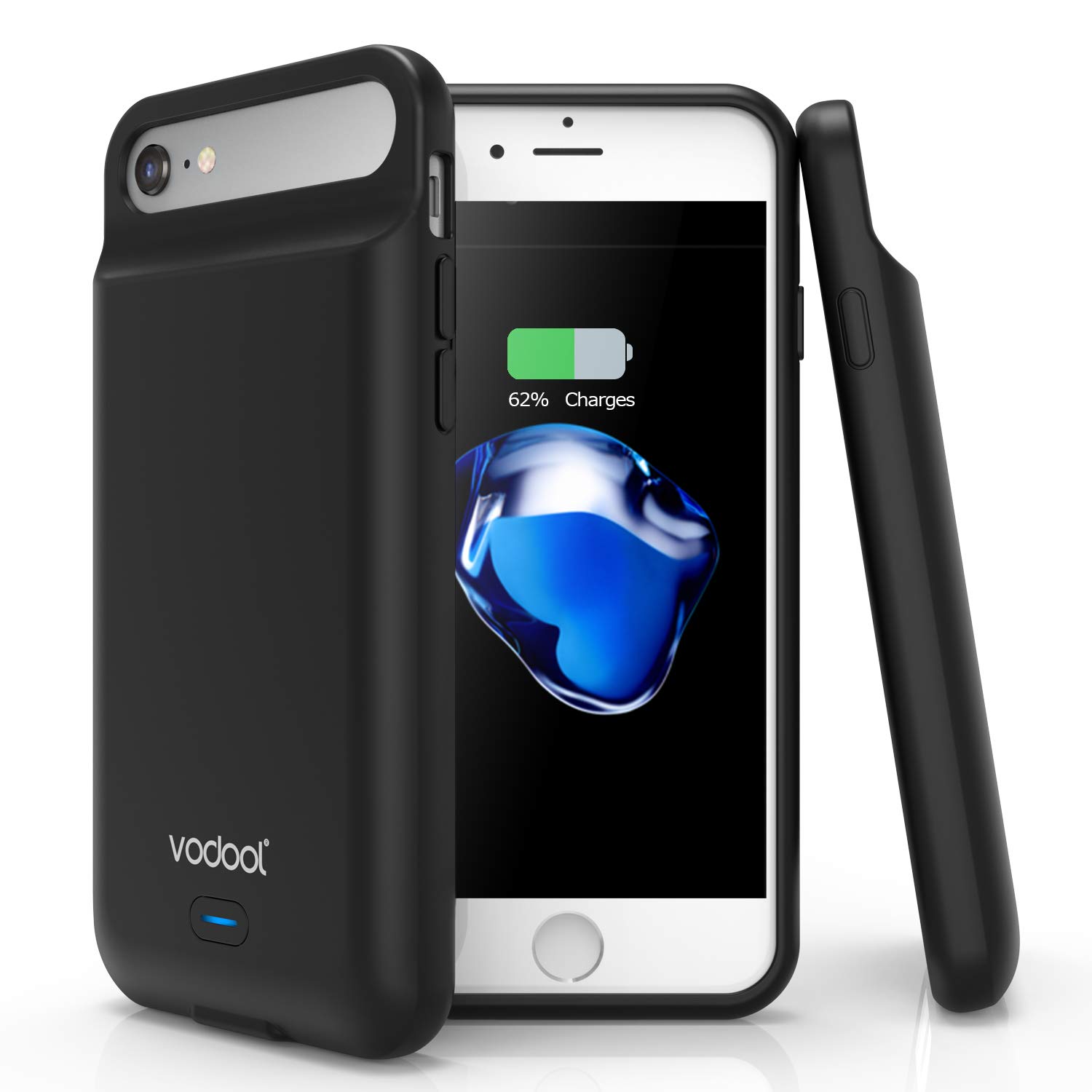 iPhone 8/7/6S/6 Battery Case, Vodool 3000mAh Rechargeable Protective Charging Pack Juice Bank for Apple iPhone 8 & 7, Extended Portable Charger Case Ultra Slim (4.7\