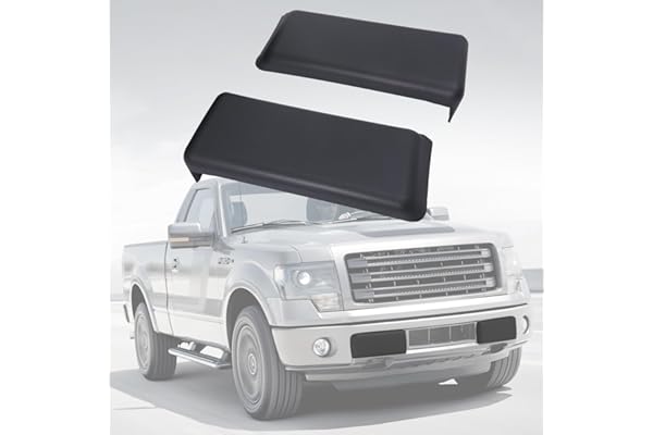 LINOAH Front Bumper Pad Compatible with 2009-2014 Ford F150 Bumper Pad Cover for 2009-2014 F-150 Front Bumper Caps Cover, Pack of 2