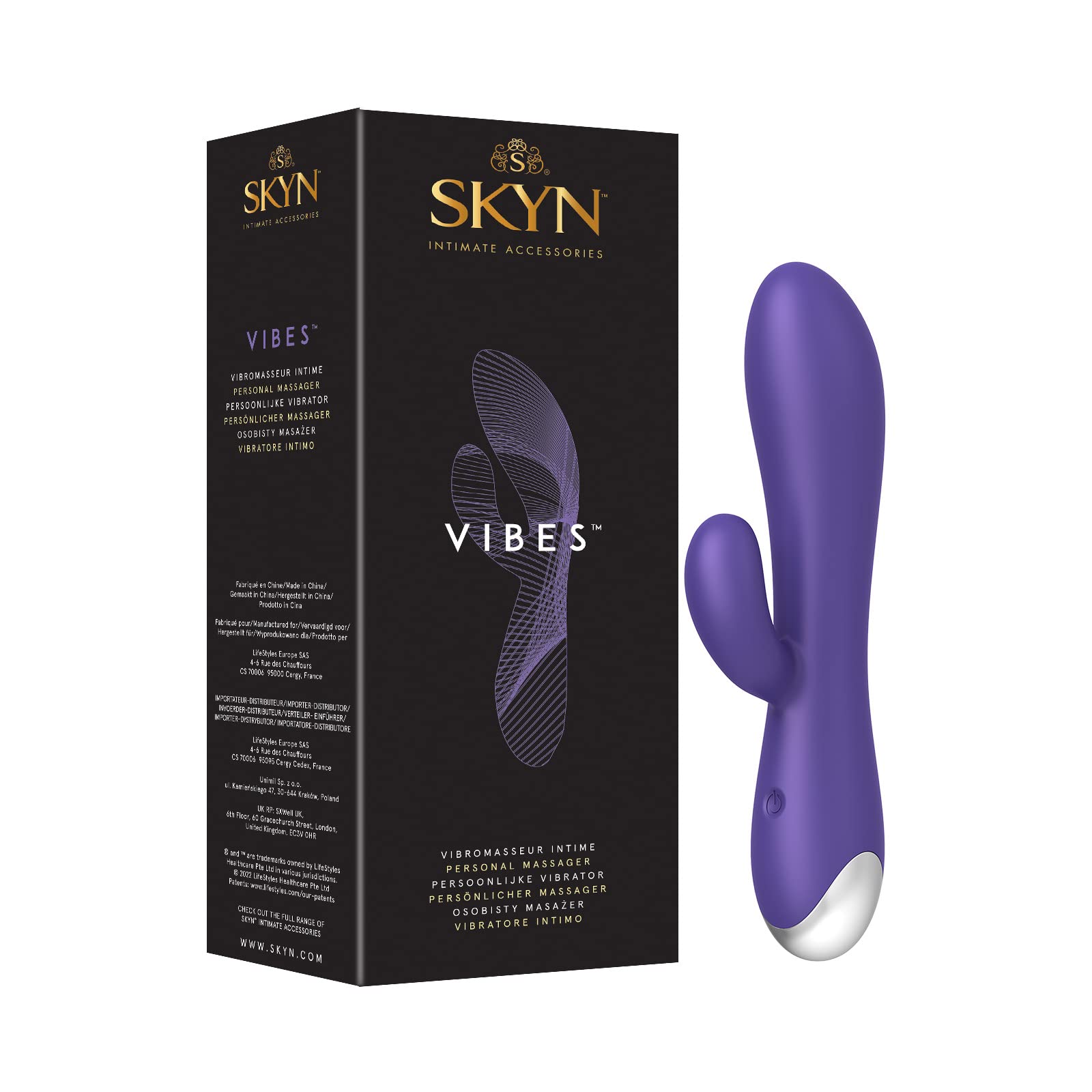 SKYN Vibes Personal Massager/Vibrator Toy for Women, Silent Vibrator, Clitoris Vibrator, Toys for Couples, 20 Speed Settings, Water Resistant