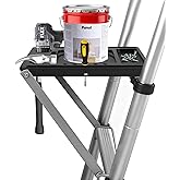 Multi-Purpose Project Tray, Ladder Accessory,Tray for Most Standard Ladders, Plastic Ladder Work Platform 55 lbs Weight Rating for Screwdriver, Electric Drill, Paint Bucket