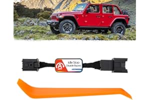NJSBYL Auto Start Stop Eliminator for 2018-2024 J-eep Wrangler JL & 2020-2024 Gladiator JT Auto Stop Eliminator Engine Auto Stop/Start Disable/Canceller-Plug Play Error Free Bypass