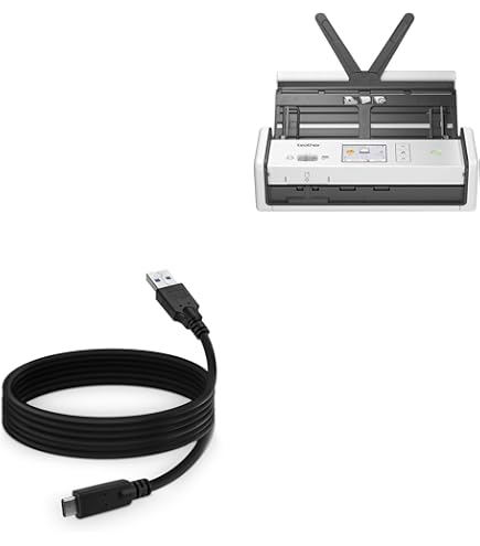 Amazon.com: FocalTop USB Cable Cord for Brother ADS-2400N, ADS