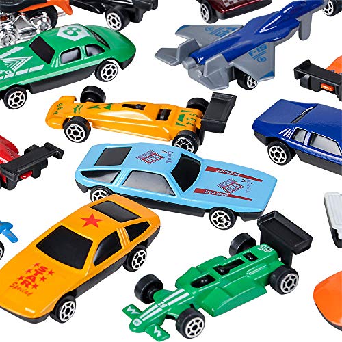 Rhode Island Novelty 25 pc Die Cast Car and Motorcycle Set