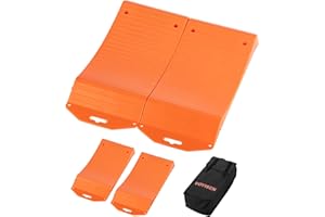 BOYISEN Tire Saver Ramps 4 Pack - Flat Spot Preventer for Car Storage Snap Design for Wide Wheel with Anti-Skid Pads Tire Flat Spot Soppers