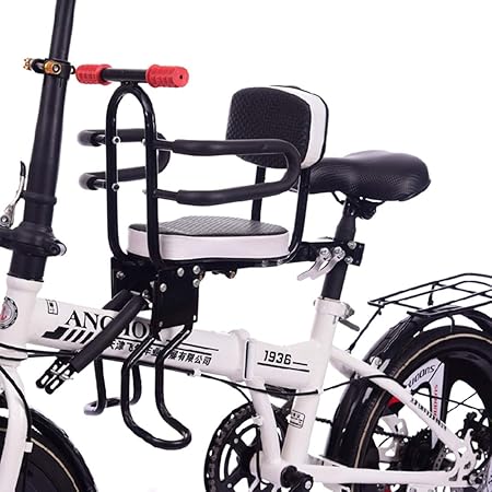 Dittzz Siege Velo Avant Enfant Securite Siege De Velo Avant Coussin De Selle Detachable Siege Avec Poignee Cloture Et Pedale Pour Bebe De 1 A 6 Ans Portant 40kg Amazon Fr Sports Et