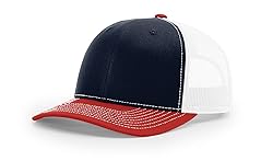 Richardson 112 Trucker Hat Navy/White/Red, OSFM