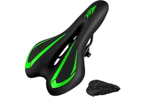 New Gel Bike Seat for Men & Women, Mjkeomo Waterproof Bicycle Seat Breathable Mountain Bike Saddle Gel Bicycle Saddle for MTB