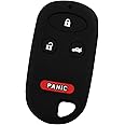 KeyGuardz Keyless Entry Remote Car Key Fob Outer Shell Cover Soft Rubber Case for Honda Civic Accord Pilot CR-V Acura TL TSX CL