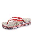 Tory Burch Women's Cut Out Wedge Flip-Flop Spicy