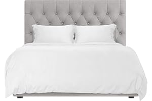 Hotel Sheets Direct 3 Piece Queen Size Duvet Cover Set, 100% Viscose Derived from Bamboo Comforter Cover with 2 Pillow Shams, Moisture-Wicking Silky Soft Texture, Cooling, Breathable, Easy Care, White