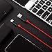 USB Type C Cable, BlitzWolf 8.3ft 3A Durable Nylon Braided USB 2.0 to Type C Cable Data Transfer or Charging Cord with Magic Tape Strap for New MacBook, Google ChromeBook Pixel, Nexus 5X, (8.3ft Red)