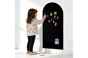 40 x 18 Arch Magnetic Wall Decal, Upgraded Self-Adhesive UnPeel Magnetic Chalkboard for Wall, Magnet Wall Drawing Learning fo