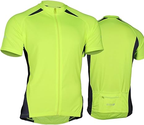 fluro yellow cycling jersey