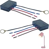 2Pack 3 Way Touch Sensor dimmer Touch Light Dimmer Switch Control Sensor | Touch lamp Repair kit Control Module,Touch Lamp Replacement Kit Fit Dimmable LED, Incandescent,Halogen Bulbs 