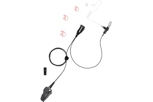 commountain Earpiece w/Mic Compatible with Kenwood Radios NX-200 NX-210 NX-300 NX-3200 NX-3300 NX-410 NX-411 NX-5200 NX-5300 NX-5400 TK-2180 TK-3180 TK-5210 TK-5220 TK-5320, Acoustic Tube Headset