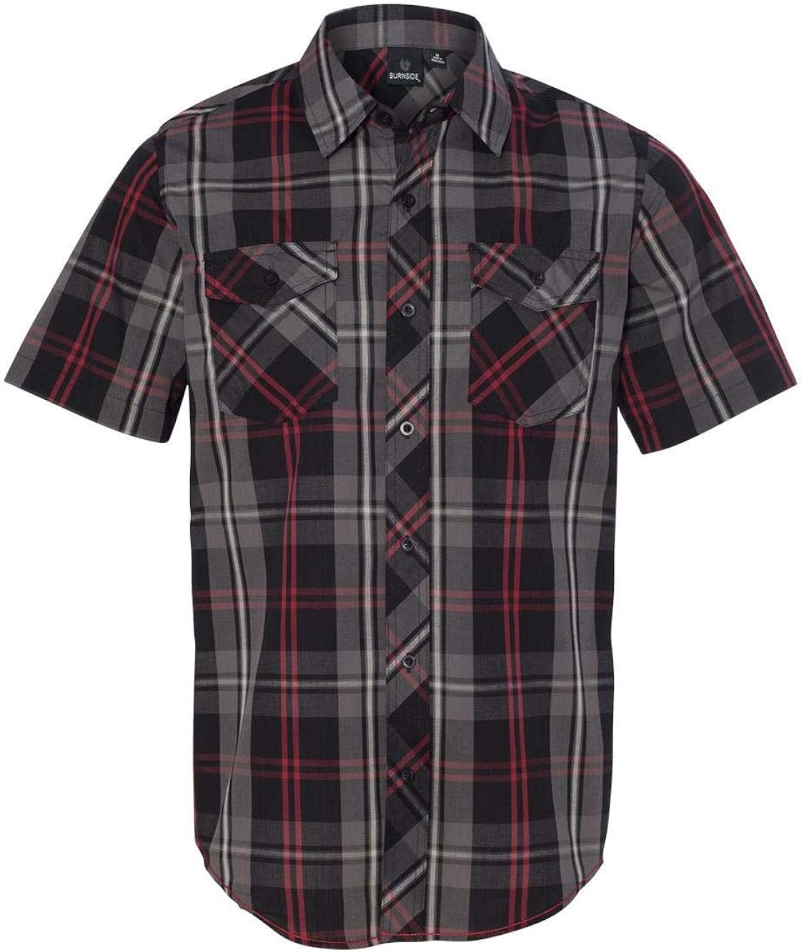 Burnside Mens Plaid Short Sleeve Shirt (9202): Burnside: Clothing