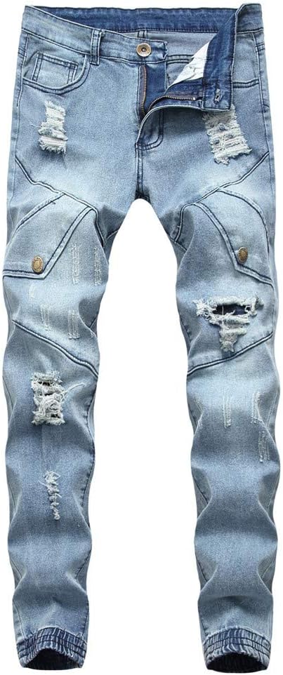 Men Relaxed Fit Comfort Jeans #962702