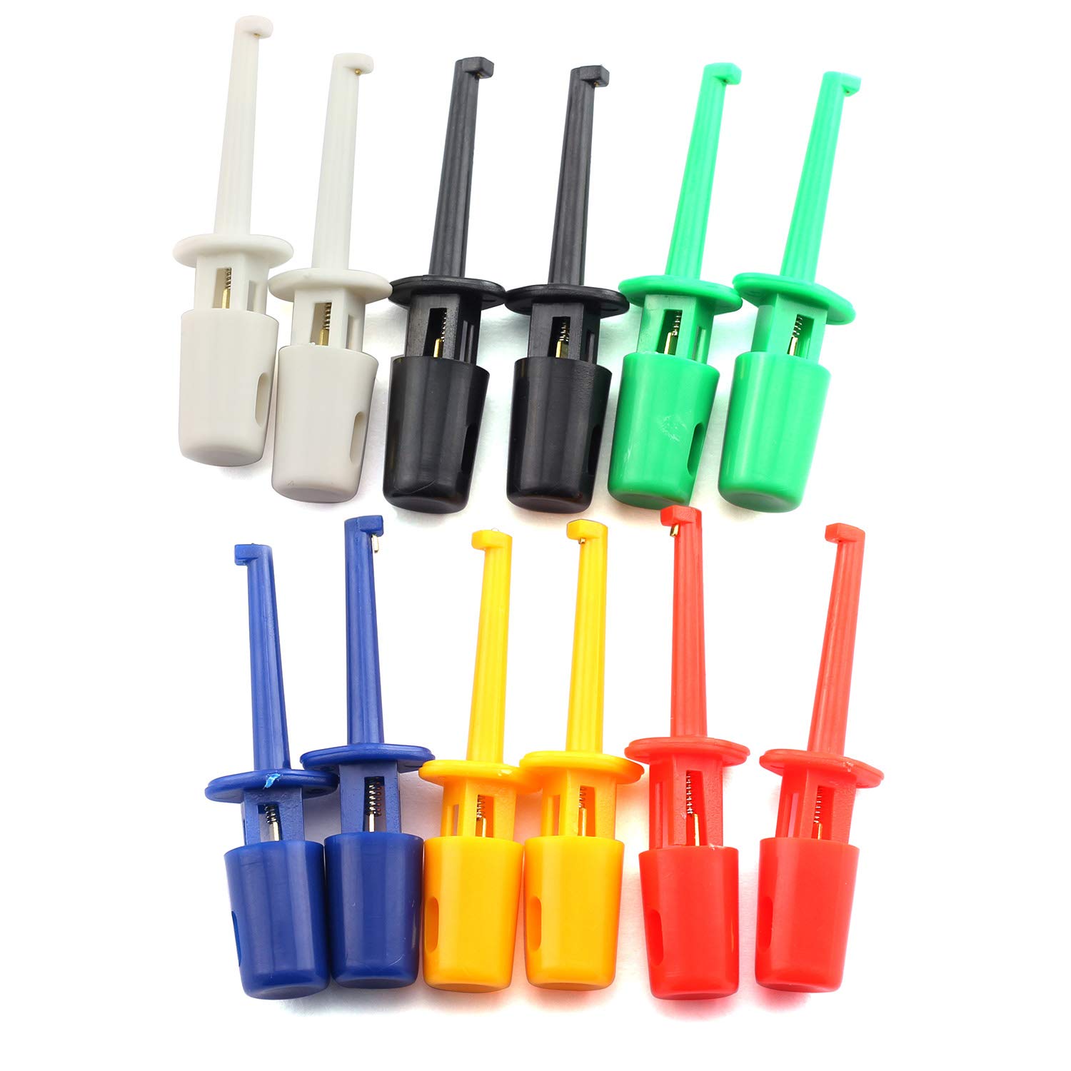 Tegg 12pcs Test Hook Clip for Electrical Testing