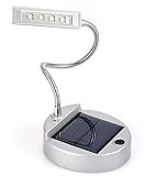 Winkeyes　4LED 　デスクスタンド 　電気スタンド　 ソーラー/USB充電式 　デスクライト　スイッチ付き　 卓上スタンド 　ソーラーライト　テーブルランプ　白光