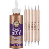 Aleene's Original Tacky Glue Craft Glue - 4Ounce, Quick Dry Tacky Glue for Crafts, Paper, Felt, Wood, Foam, Fabric - All Purp