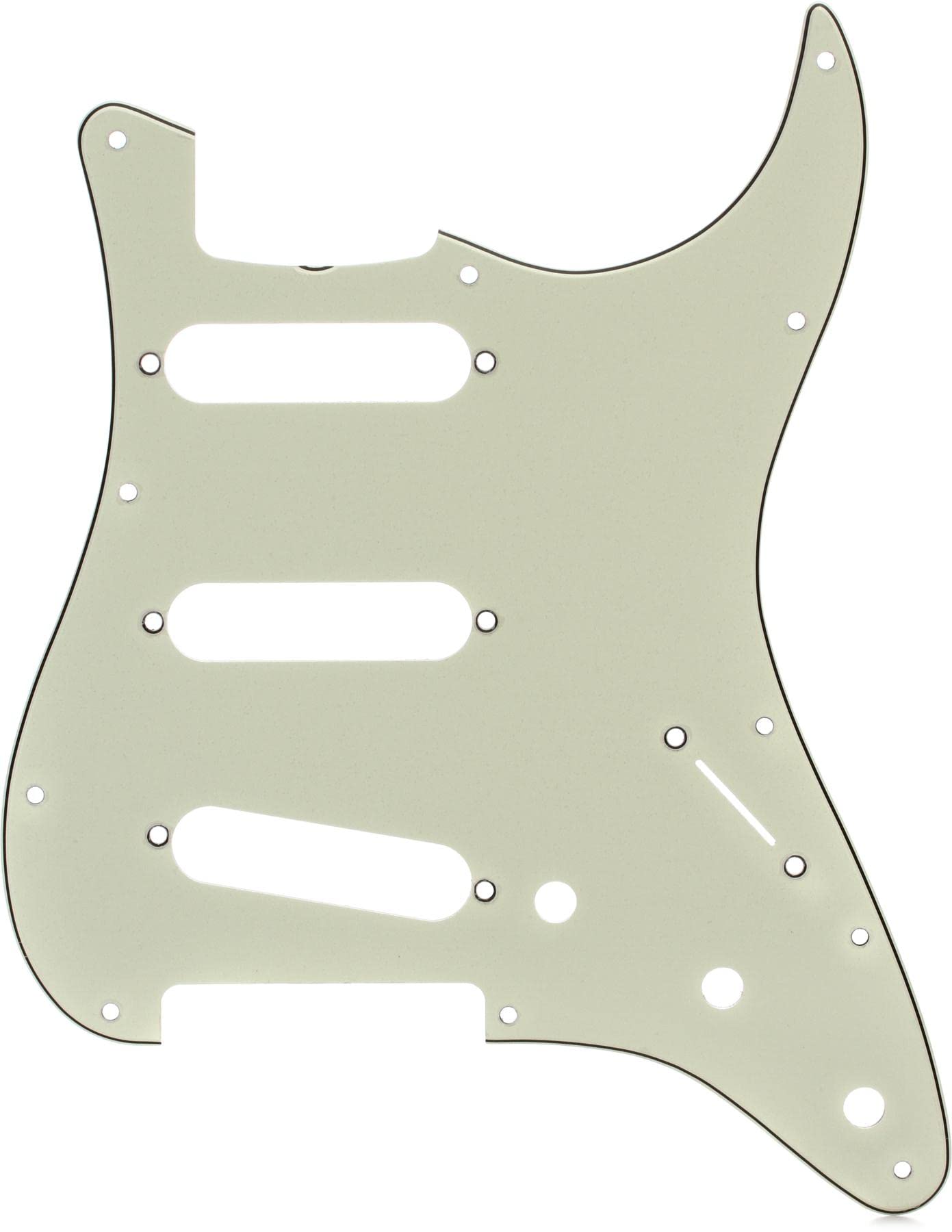 Fender 099-1343-000 3-Ply Mint Green 11-Hole Vintage Mount S/S/S Stratocaster Pickguard (with Truss Rod Notch)
