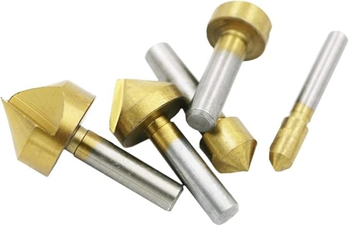 Set 3 Punte Svasatrici HSS M2 Per Legno - Con Arresto Profondità, Gambo Esagonale - Per Fori Precisi - Foto 10