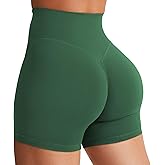 YEOREO Women's Biker Shorts 3.6" /4.5" / 6" Workout Gym Shorts Craze High Waist Tummy Control Hidden Scrunch Running Yoga