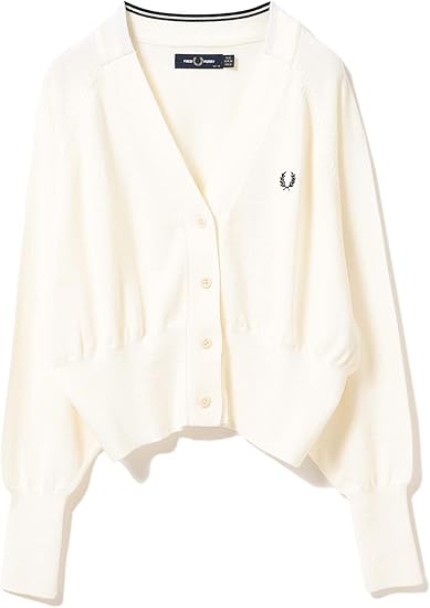 Amazon レイビームス Fred Perry Ray Beams 別注 ニット セーター Vネック カーディガン レディース ホワイト 10 セーター 通販