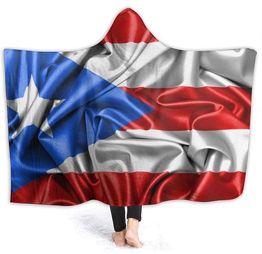 Amazon Com Tyitcb Wb Flag Of Puerto Rico Hooded Blanket For Kids