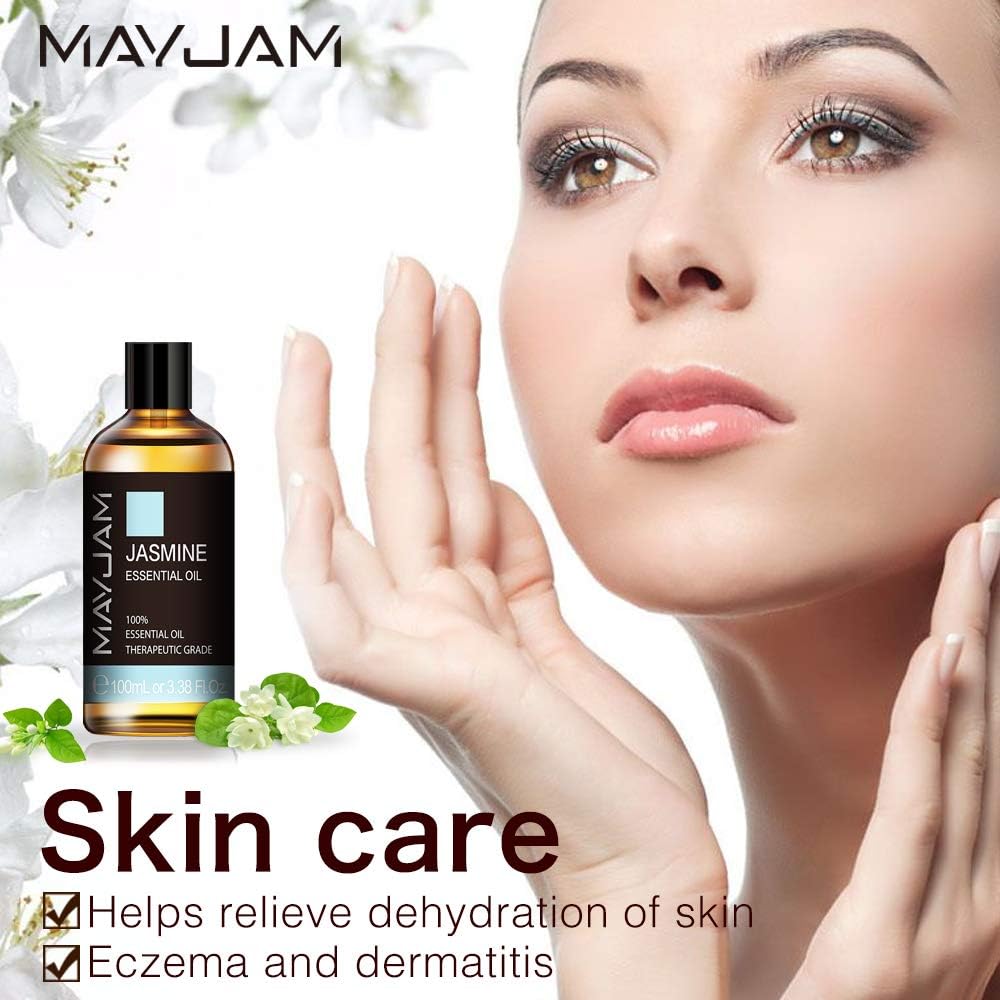MAYJAM Jasmine Essential Oils 100ML, Jasmine Oil for Diffuser Humidifier, DIY, Home, Office, 100 ml (Pack of 1) - Image 5