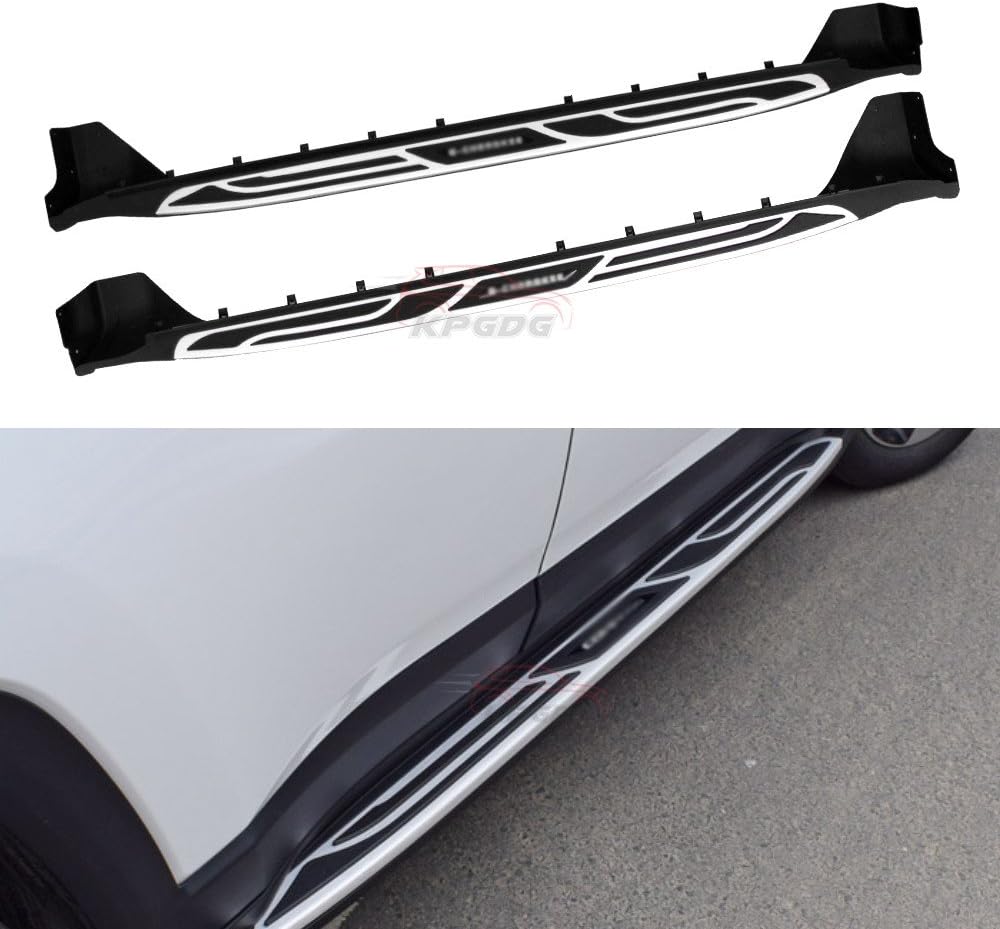 KPGDG Fit for Jeep Compass 2011-2016 Aluminium Running Boards Side Steps Nerf Bar Protector Bar