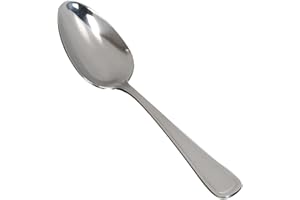 Winco Continental 12-Piece Table Spoon Set, European, Heavyweight Stainless Steel