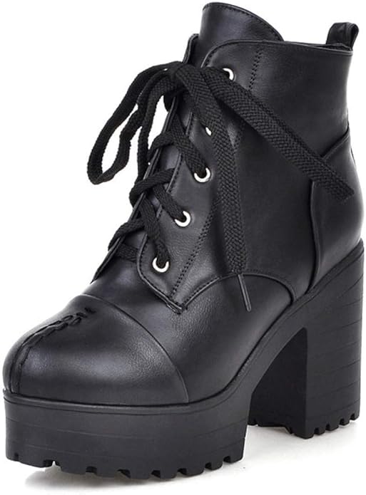 lace up front platform combat boots