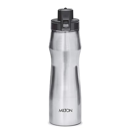 milton silver water bottle
