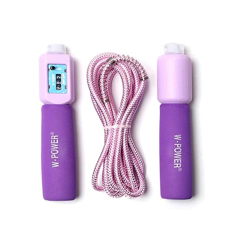 Yuccer Springseil Anti-Rutsch Stahldraht Speed Rope Einstellbare Springseil Sport mit Zähler für Fitness, Gewicht-Verlust und
