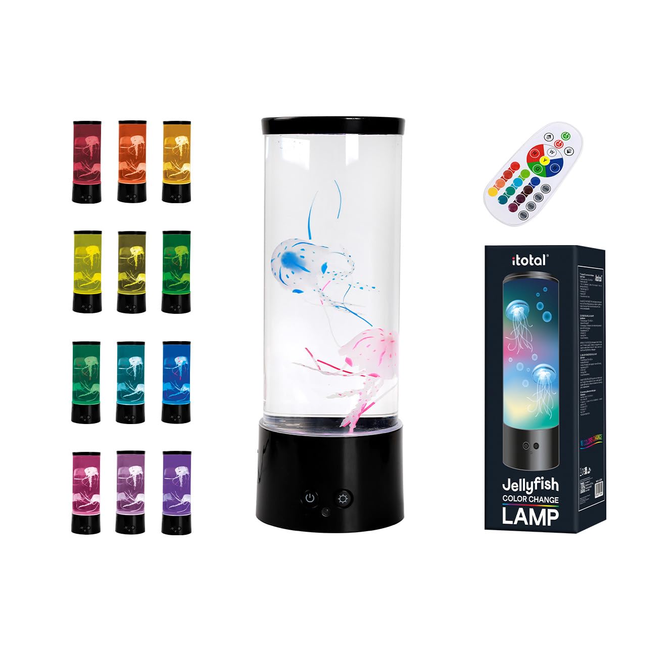 I-TOTAL® - Elegant LED Medusa Lamp with Colour Changing Remote Control for Creating Unique Atmospheres - 16 Colours