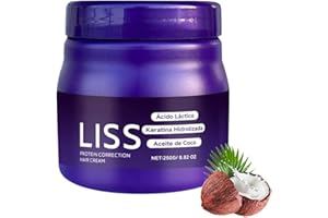 Liss Alisado, Crema Alisadora , Alisado para Cabello Sin Formol, Liss Keratina, Hair Natural Silkiness 1pcs