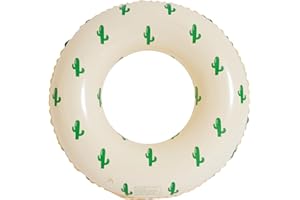 BAITEMJIA Pool Floats for Kids Ages 5-10, Swimming Pool Toys Inflatable Pool Tubes Simple Stripes Cute Swim Rings, Kids Floaties Water Toys for Pool Beach Party