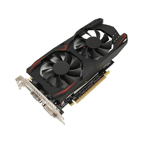 Sanpyl Gaming Graphics Card, GTX 730 2GB DDR3 128bit 700MHz 667MHz Core Frequency PCI Express 1.1x16, Computer Graphics Card with Cooling F 並行輸入品