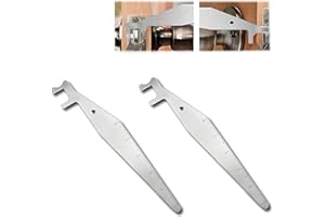 2 Pack Lock Picking Fire Tool, Stainless Steel, with Ruler Measurement, Professional Lock Picking Tools Set Pry Tool