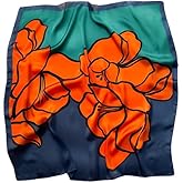 AIBFRID 27.5" Head Scarf for Women, Large Square Satin Hair Scarf Neck Silk Scarves Hair Wrap Bandanas For Sleeping