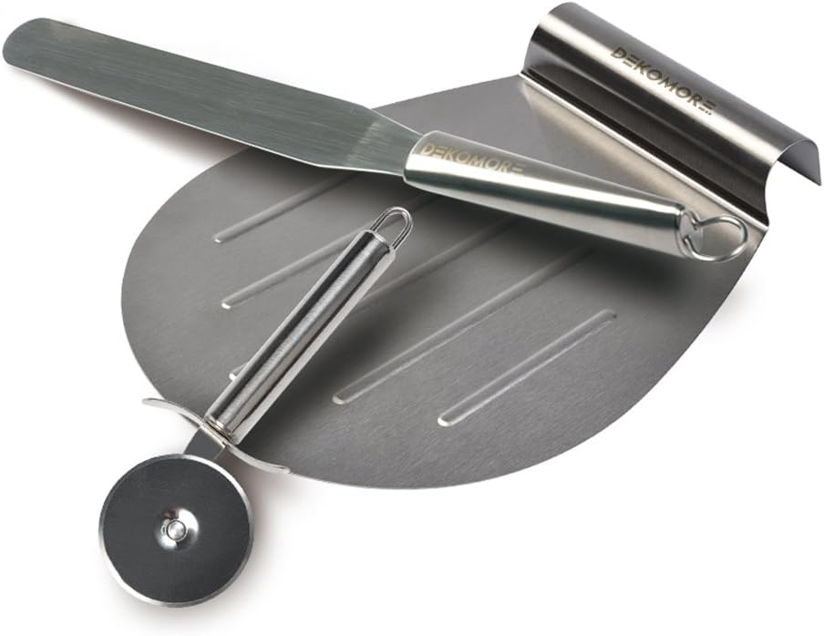 DEKOMORE 3 in 1 Cake Lifter+Spatula/Palette Knife+ Pizza Cutter