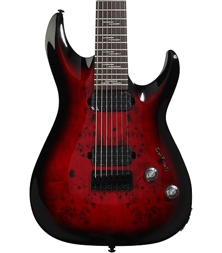 Amazon.com: Schecter Omen Extreme-7 Electric Guitar - Black Cherry