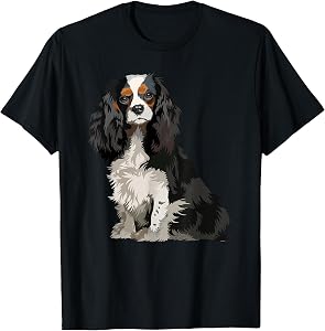 Cavalier King Charles Spaniel Gifts Dog pop Art T-Shirt