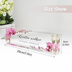 Desk Name Plate Personalized, Custom Name Plates