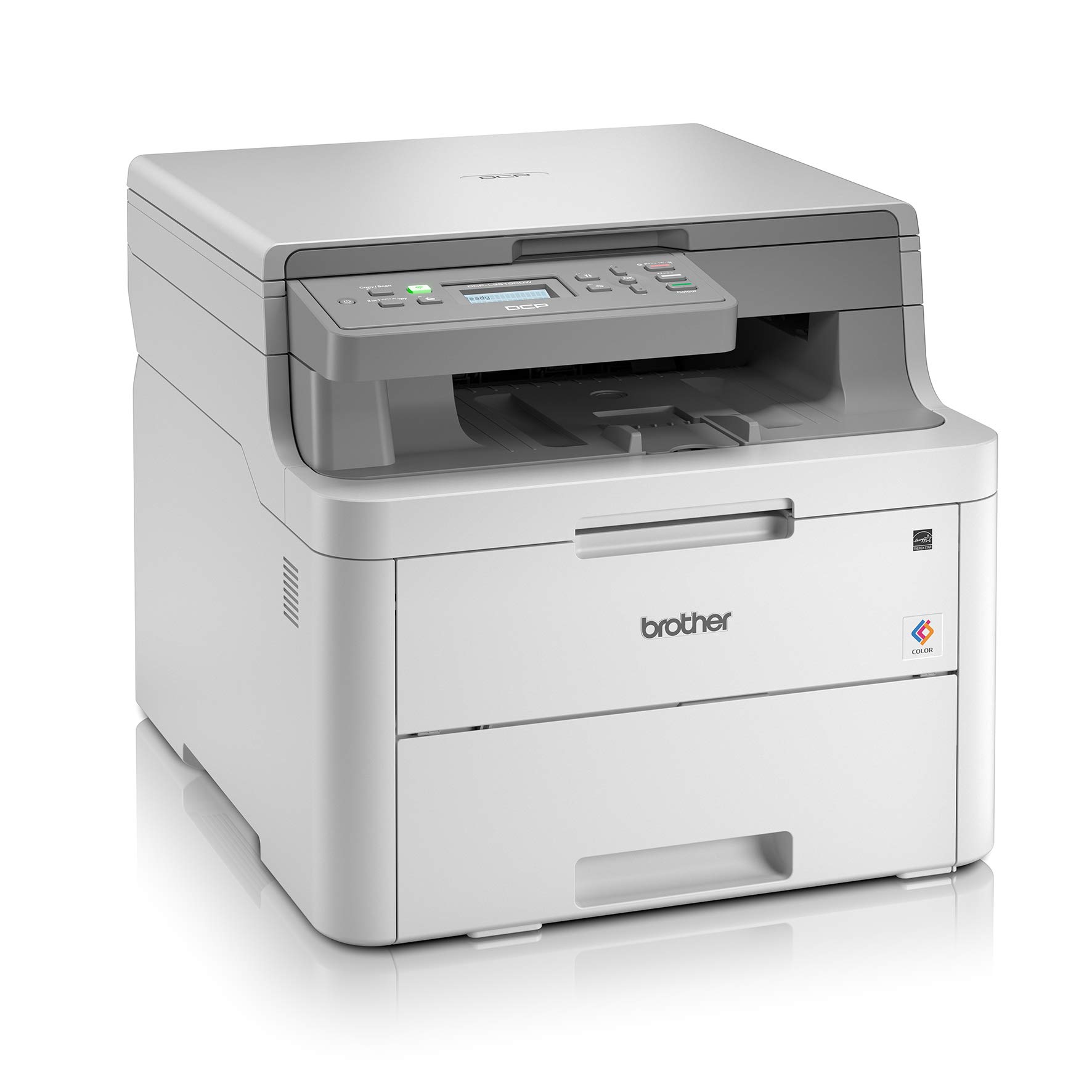 Brother Compact 3-in-1 Colour Printer grey White a4