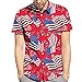 Haluoo Men’s Short Sleeve Button Down Aloha Shirt American Flag T-Shirt Vintage Patriotic Shirts Hipster Hip Hop Tee Shirt 3D Graphics Printed Hawaiian Shirt (X-Large, American Flag)thumb 2
