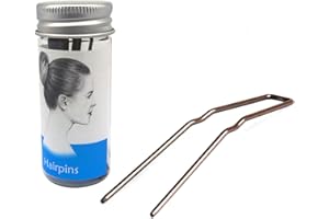 Hairpins for Bun ROCST Bobby Pins Clips for Ballet Woman girl Hairdressing salon - 12pcs… (3 Inch (Pack of 12), Black)