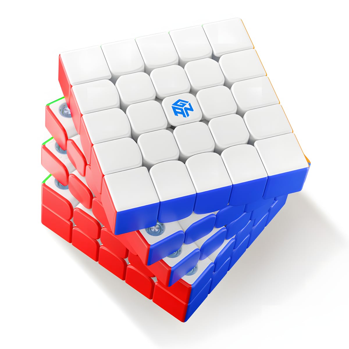 Bukefuno GAN 562M 5x5 UV Cube Puzzle Magnetic Without Sticker Gan 562M UV 5x5x5 Speed Puzzle GAN562M UV Standard Speed Cube UV Version